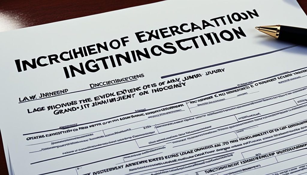 grand jury investigation and indictment