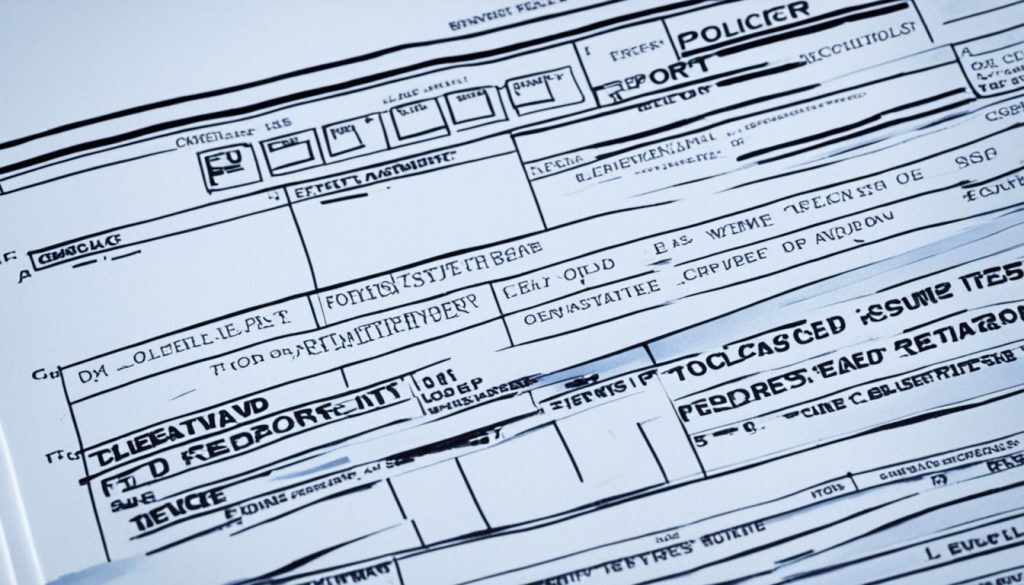 what to exclude from a police report